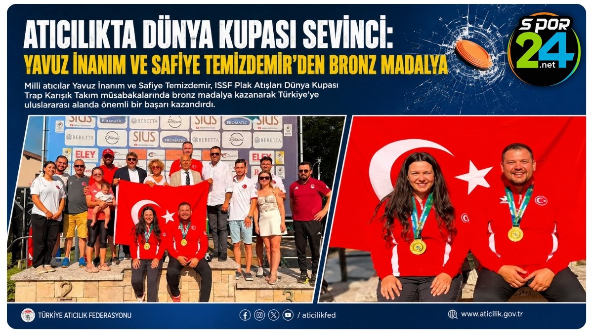 Atıcılıkta Dünya Kupası Sevinci: Yavuz İnanım Ve Safiye Temizdemir'den Bronz Madalya