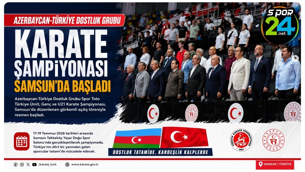 Azerbaycan-Türkiye Dostluk Grubu Karate Şampiyonası Samsun'da Başladı