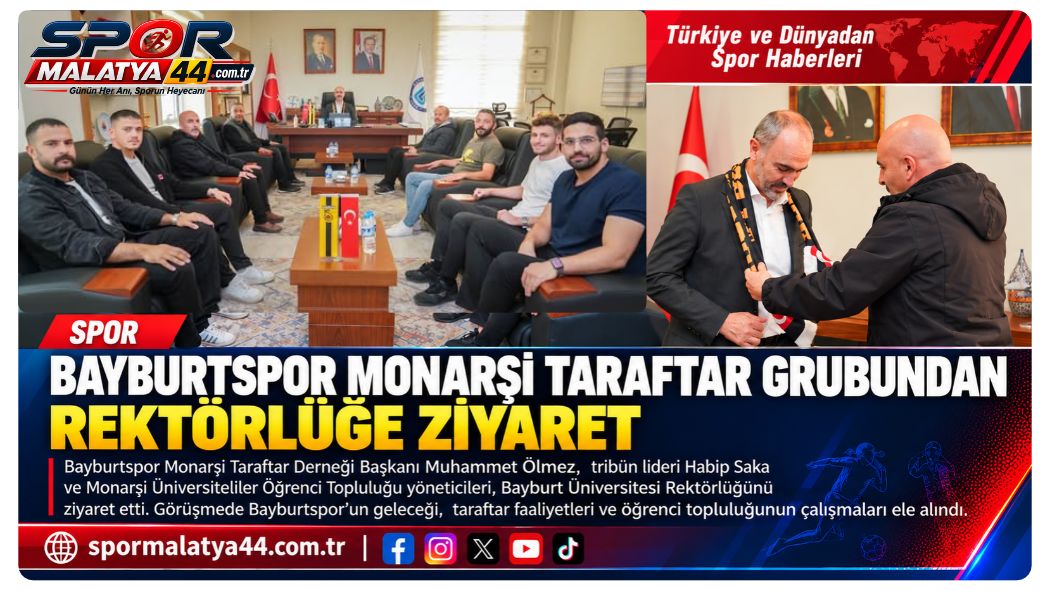 Bayburtspor Monarşi Taraftar Grubundan Rektörlüğe Ziyaret