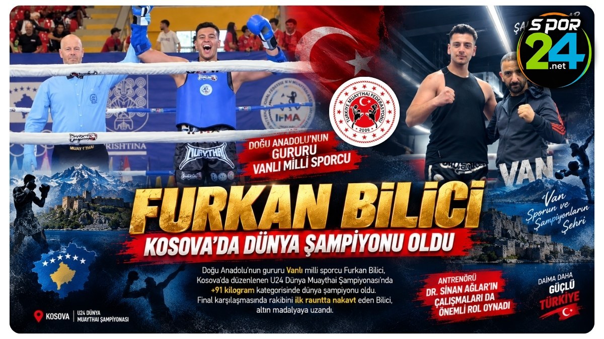 Furkan Bilici, Kosova’da Dünya Şampiyonu Oldu