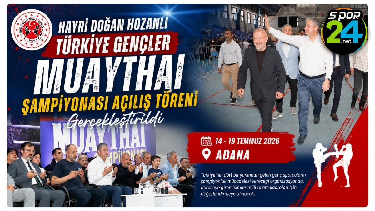 Hayri Doğan Hozanlı Türkiye Gençler Muaythai Şampiyonası Açılış Töreni Gerçekleştirildi