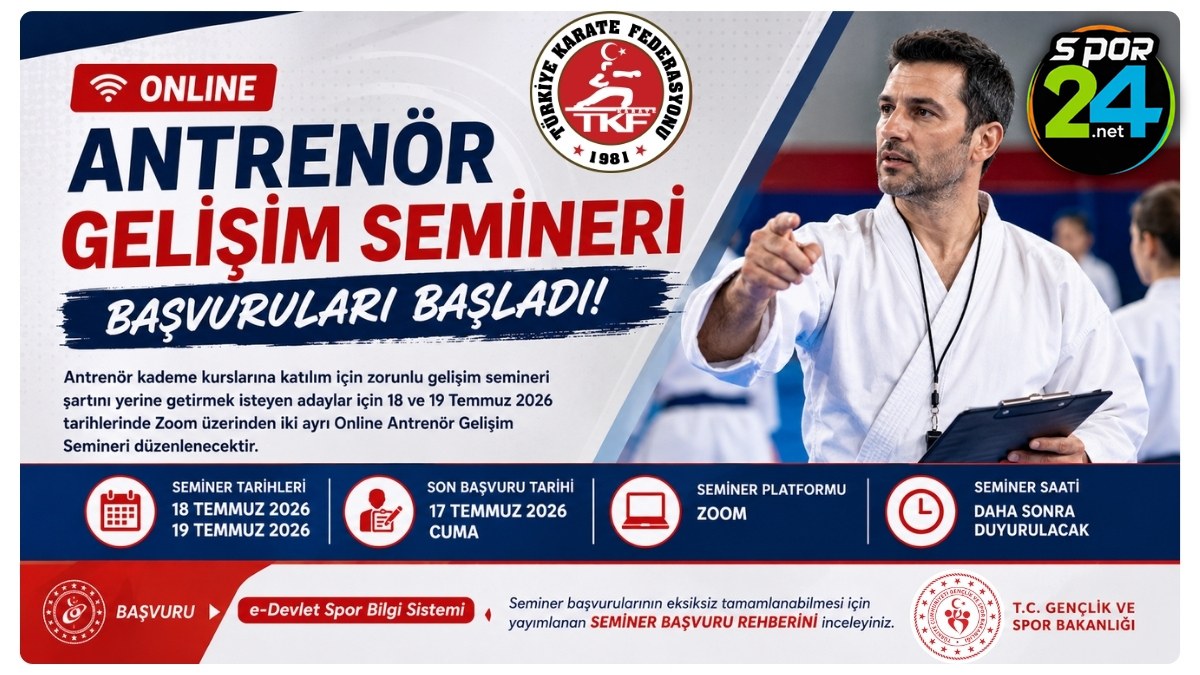 Online Antrenör Gelişim Semineri Başvuruları Başladı
