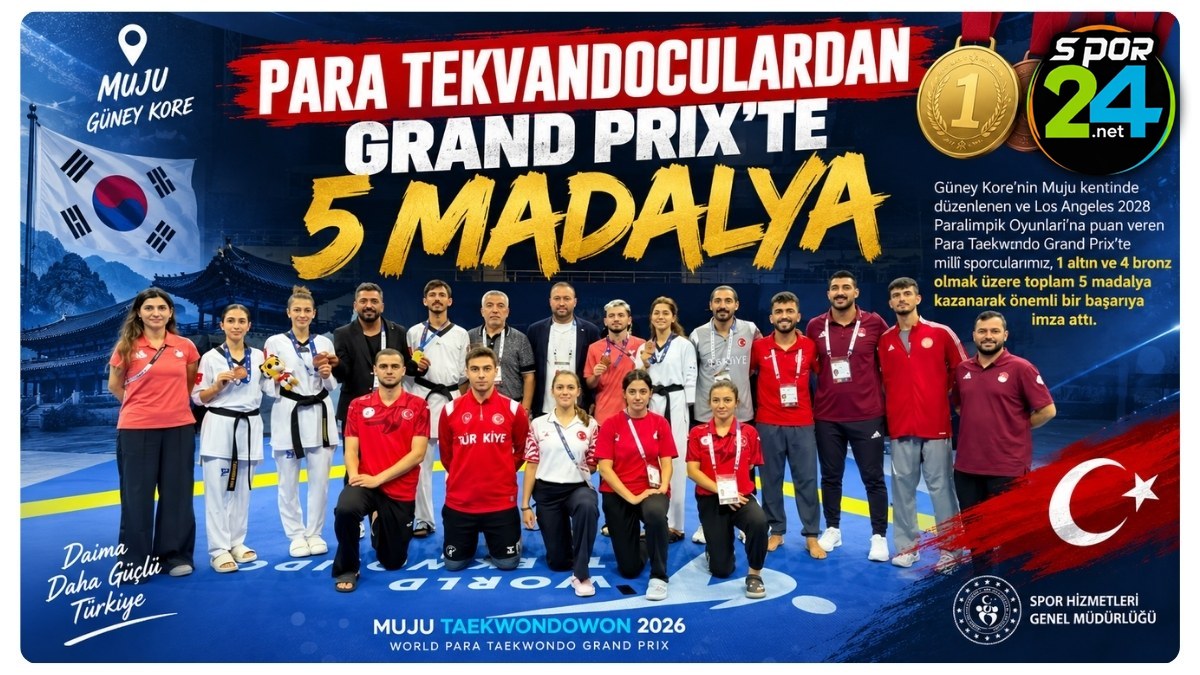 Para Tekvandoculardan Grand Prix’te 5 Madalya