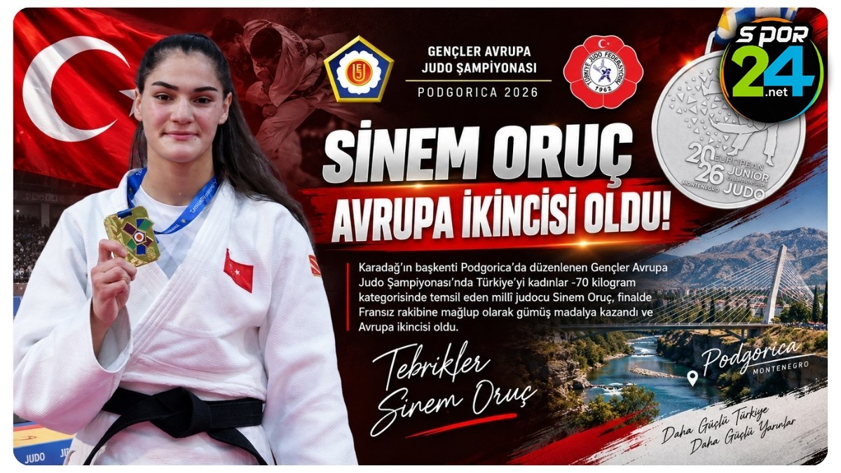 Sinem Oruç Avrupa İkincisi Oldu!