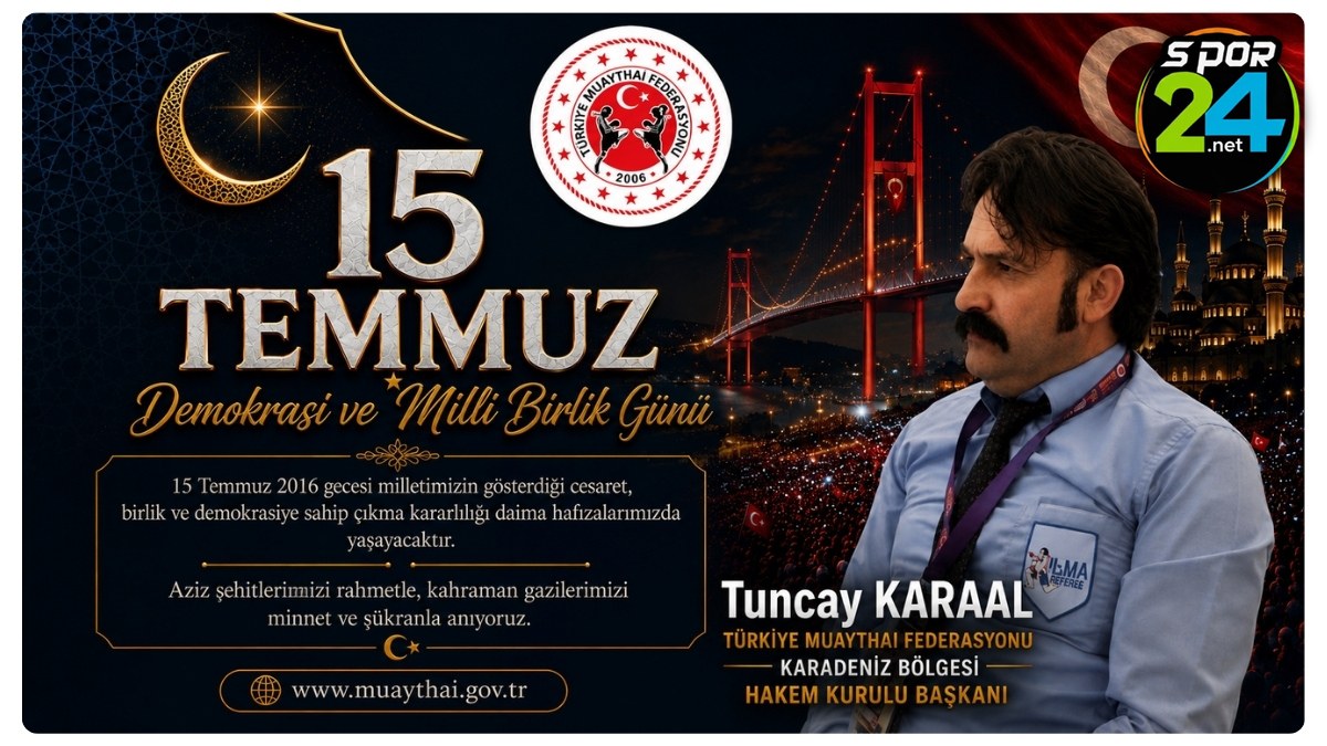 Tuncay Karaal'dan 15 Temmuz Demokrasi Ve Milli Birlik Günü Mesajı