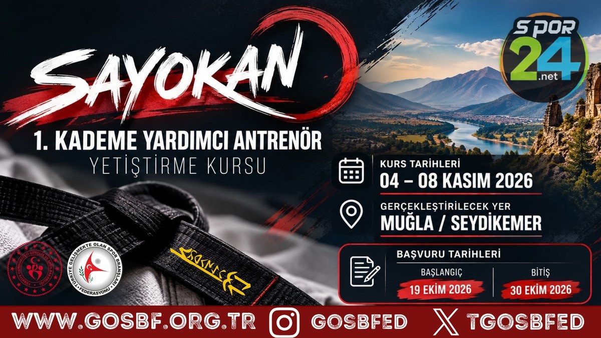 Muğla'da Sayokan Antrenör Kursu Heyecanı Başlıyor