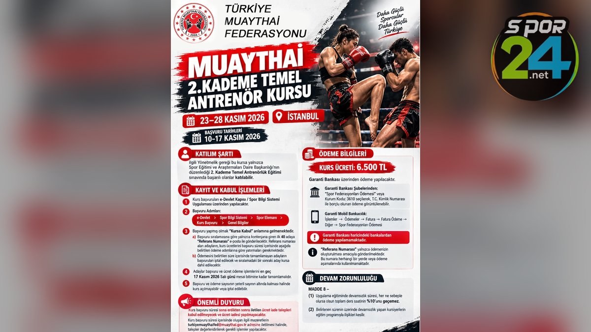 Muaythai'de Antrenörlük Heyecanı: İstanbul'da 2. Kademe Kursu Başlıyor!