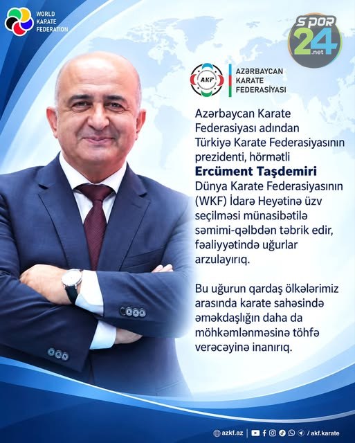 Azerbaycan Karate Federasyonunun Tebrik Mesajı
