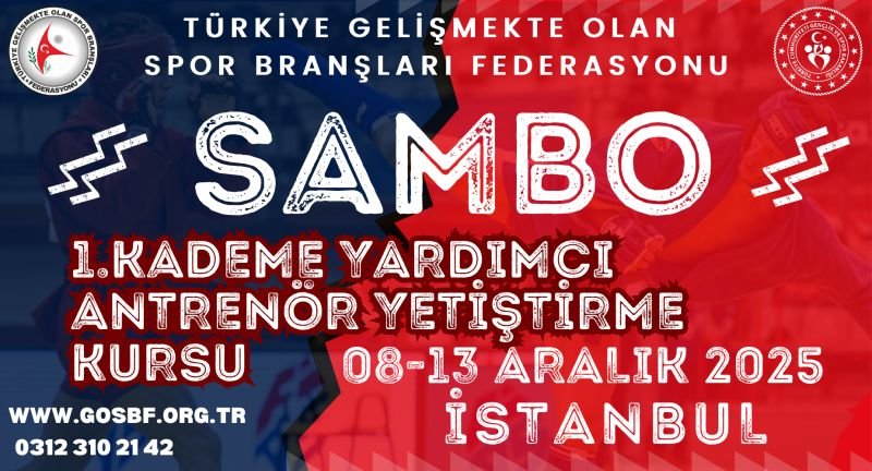 08-13 ARALIK 2025 SAMBO 1. KADEME YARDIMCI ANTRENÖR YETİŞTİRME KURSU İSTANBUL